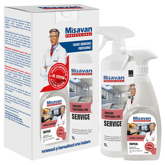 Pachet odorizant Dr. Stephan Service 1l + Dr. Stephan Tropical 750ml - Premium Detergent