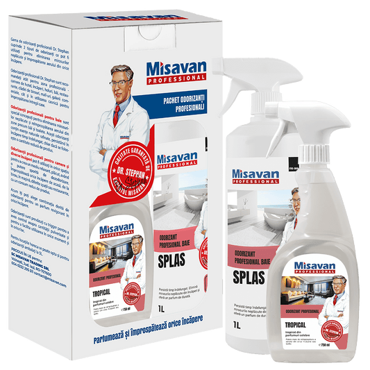 Pachet odorizant Dr. Stephan Splas 1l + Dr. Stephan Tropical 750ml - Premium Detergent