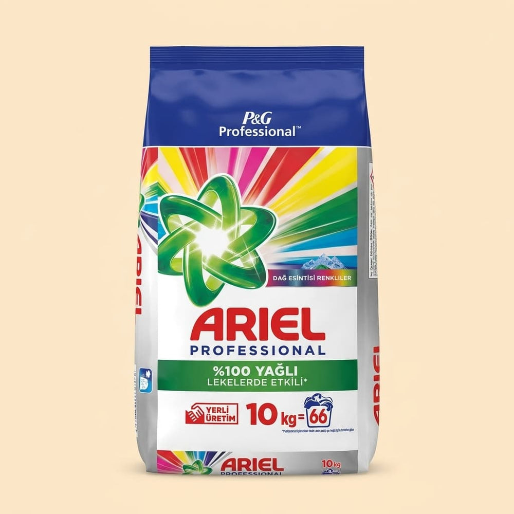 Sac Ariel Professional 10 kg, detergent pudra pentru rufe albe si colorate