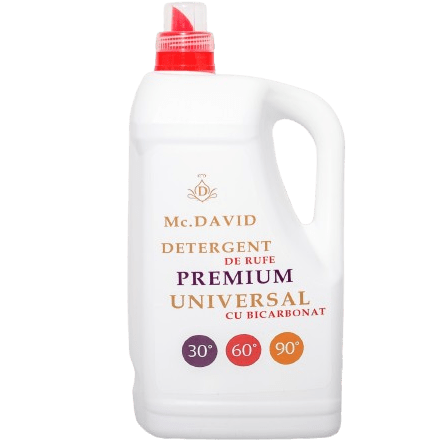 Detergent Mc. David 5L, 100 spălări, pe bază de bicarbonat - Premium Detergent
