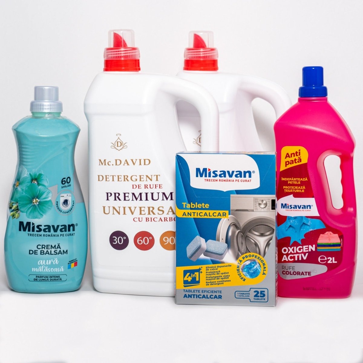 Pachet Rufe Colorate/Negre Detergent Anticalcar și Îngrijire Completă - Premium Detergent