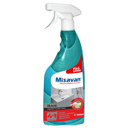 Soluție curățare baie Misavan 4 în 1 750ml - Premium Detergent