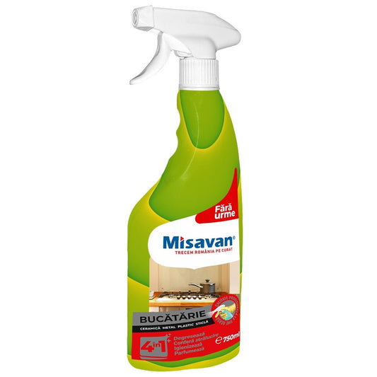 Soluție curățare bucătărie Misavan 4 in 1 750ml - Premium Detergent