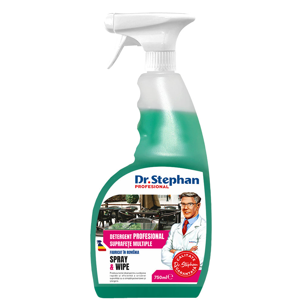 Solutie multisuprafete Dr. Stephan Spray&Wipe 750ml